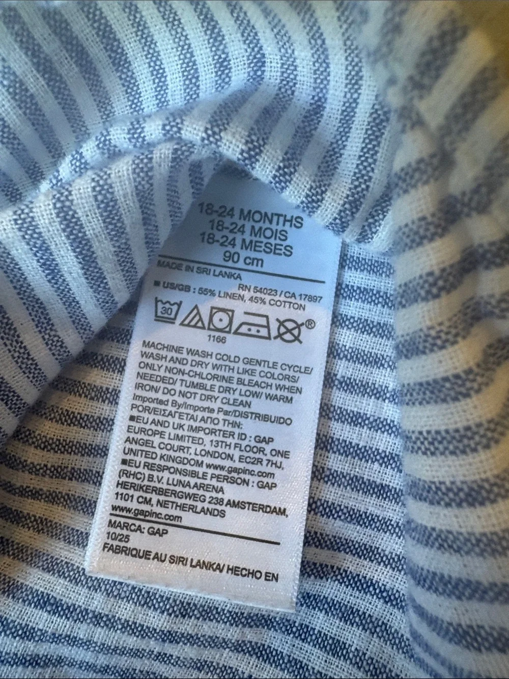 GAP lightweight blue